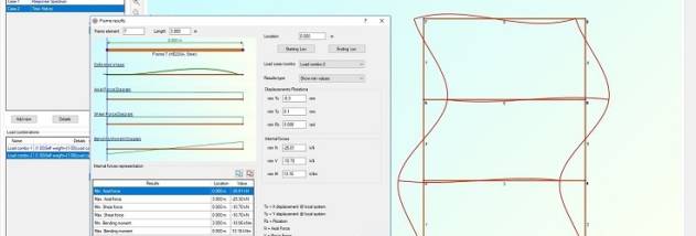 2D Frame Analysis Dynamic Edition screenshot