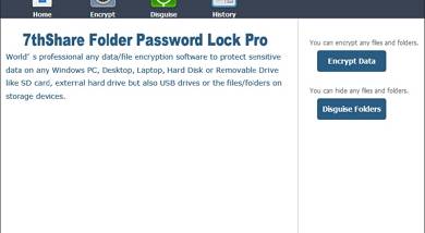 7thShare Folder Lock Pro screenshot