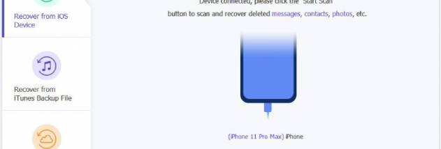 AceThinker iPhone Data Recovery screenshot