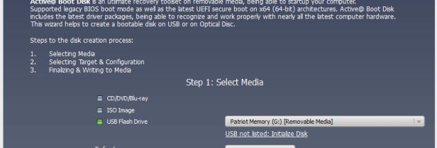 Active@ Boot Disk Creator screenshot