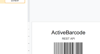 ActiveBarcode screenshot