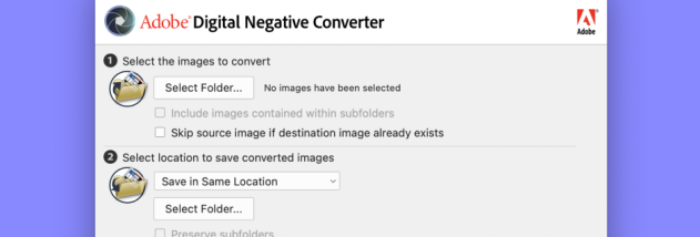 Adobe DNG Converter screenshot