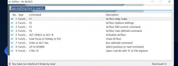 ALTRun screenshot