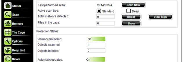 Amiti Antivirus screenshot