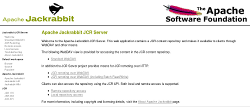 Apache Jackrabbit screenshot