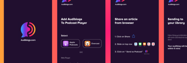 Audiblogs (Send As Podcast) screenshot