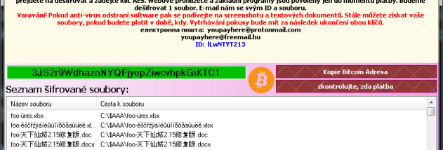 Avast Decryption Tool for Globe Ransomware screenshot