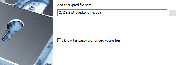 Avast Decryption Tool for Rhysida screenshot