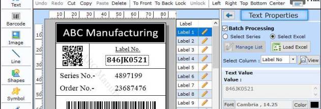 Barcode Label Maker screenshot