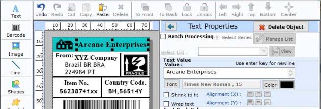 Barcode Labels by Barcode Maker screenshot