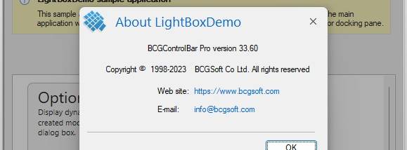 BCGControlBar Professional Edition screenshot