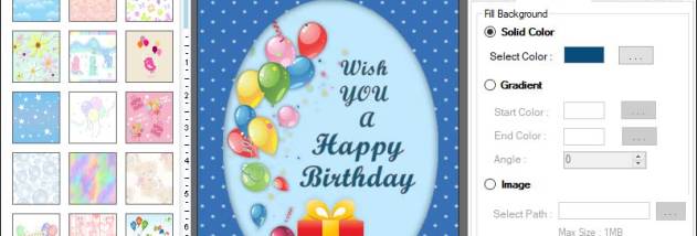 Birth day Cards Designer screenshot