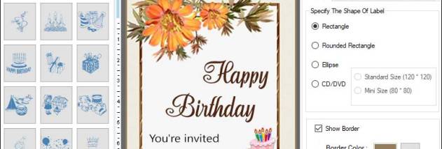 Birthday Cards Maker Program screenshot