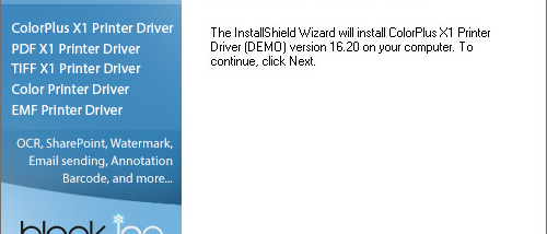 Black Ice Color Printer Drivers screenshot