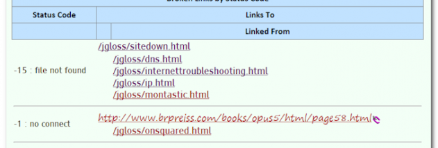 BrokenLinks screenshot