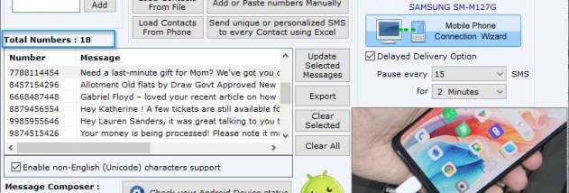 Bulk SMS Software for Android Mobile screenshot