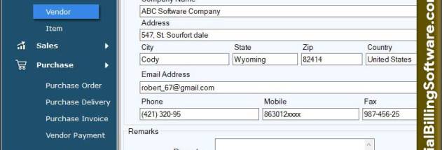 Business Purchase Order Organizer screenshot