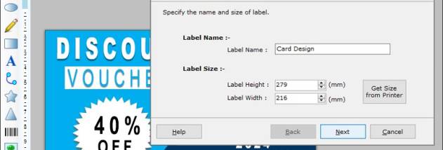 Card and Label Designing Software screenshot