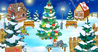 Christmas Yard Screensaver screenshot