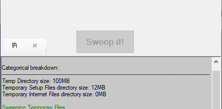 CleanSweep screenshot