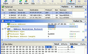 Colasoft Packet Builder screenshot