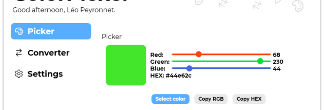 ColorPicker Max screenshot