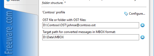 Convert OST to MBOX for Outlook screenshot