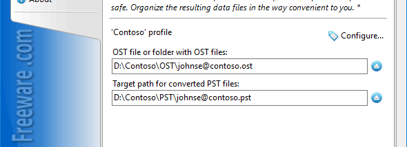 Convert OST to PST for Outlook screenshot