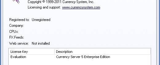 Currency Server screenshot