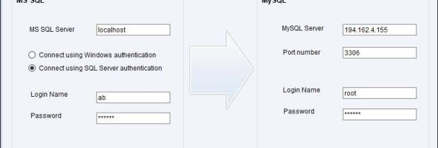 Database Conversion Software screenshot