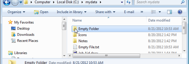 Delete Empty Folders screenshot