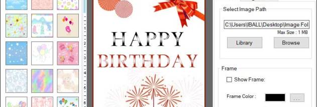 Design Birth day Card screenshot