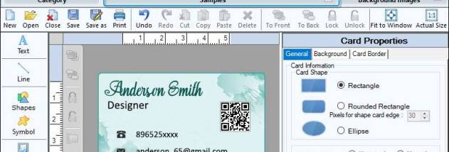Design Visiting Cards Software screenshot