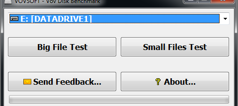 Vov Disk Benchmark screenshot