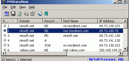 DNSDataView screenshot