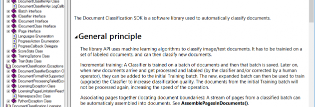 Document Classification SDK screenshot