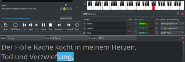 Drumstick MIDI File Player Multiplatform screenshot