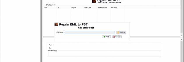 EML to PST Converter screenshot