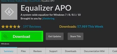 Equalizer APO screenshot