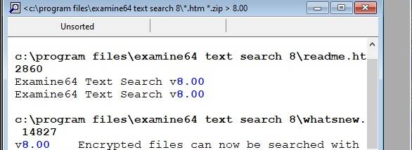 Examine32/Examine64 Text Search screenshot