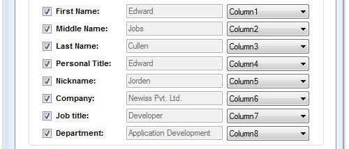 Excel to Windows Contacts Converter screenshot