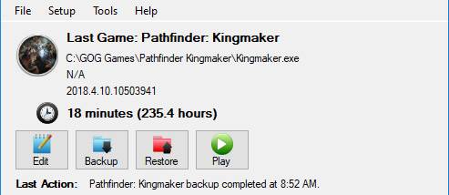 Game Backup Monitor screenshot