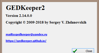 GEDKeeper screenshot