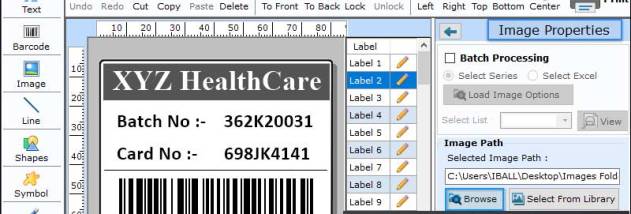 Generate Healthcare Barcode screenshot