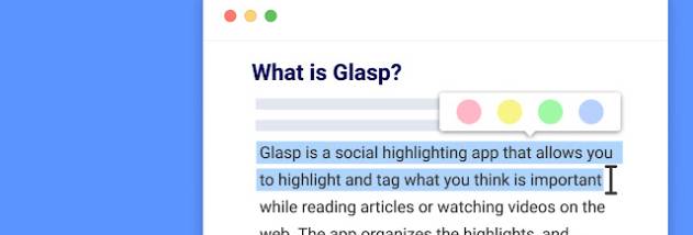 Glasp for Chrome screenshot