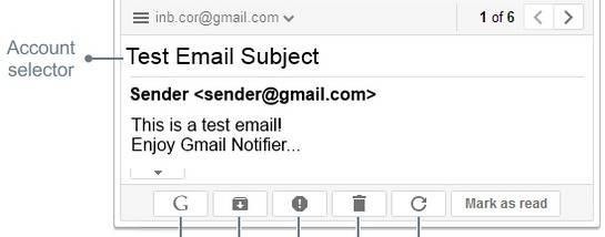 Gmail Notifier for Opera screenshot