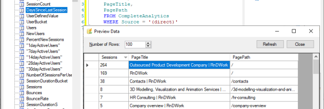 Google Analytics SSIS Components by Devart screenshot