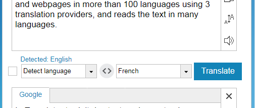 Google Translate for Opera screenshot