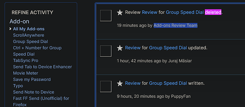 Group Speed Dial for Firefox screenshot