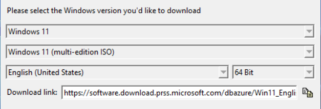 Hasleo Windows ISO Downloader screenshot